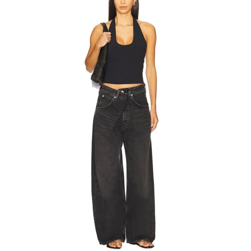 Agolde Womens Vana Fold Wide Leg Jeans 24 Arcane - NWT $288 - Picture 5 of 8